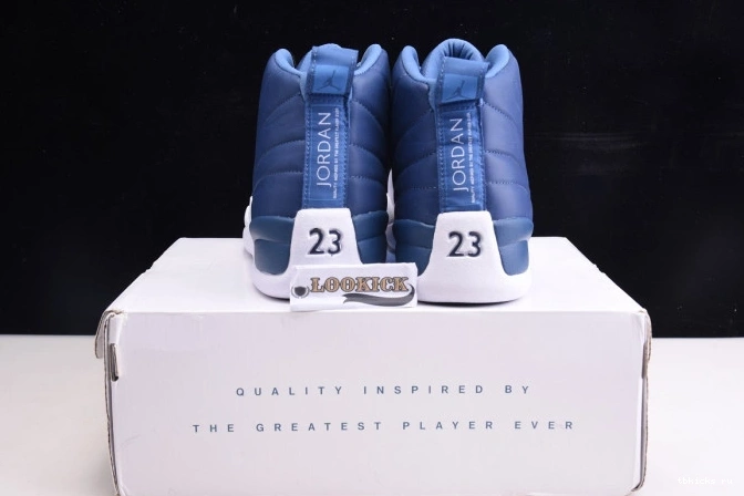 Reps TB 130690-404 Air Jordan 12 Stone Blue Retro 0718
